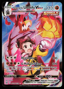 Single Strike Urshifu VMAX TG19/TG30 Ultra Rare Brilliant Stars Pokemon Card - Image 1