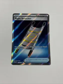 Pokemon TCG Night Stretcher 173/132 Me01: Mega Evolution Ultra Rare Trainer Holo - Image 1