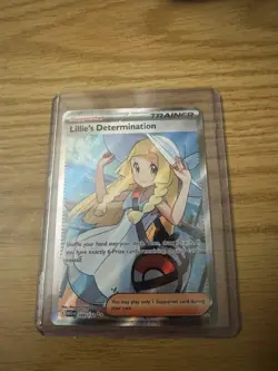 Pokemon TCG Lillie's Determination Trainer Card Holo Rare 169/132 - Image 1