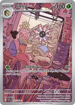 Lileep 145/142 Illustration Rare Stellar Crown Pokemon Cards - Image 1