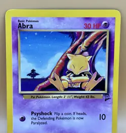 Abra 65/130 – Base Set 2 (Common) - LP+ - WOTC Vintage 2000 Pokemon TCG - Image 2