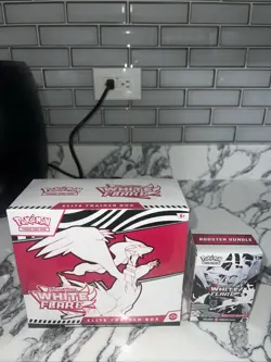 Pokemon TCG Scarlet & Violet White Flare ETB & Booster Bundle Sealed - Image 1