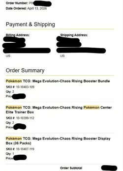 Pokemon TCG: Chaos Rising Booster Bundle New Sealed PRESALE (LATE MAY 2026) - Image 3