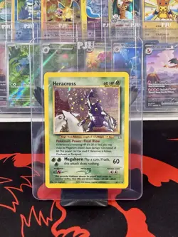 [NM] Heracross 6/111 Neo Genesis Holo Unlimited Pokemon TCG (W/SWIRL) - Image 1
