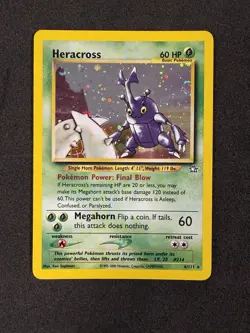 [NM] Heracross 6/111 Neo Genesis Holo Unlimited Pokemon TCG (W/SWIRL) - Image 3