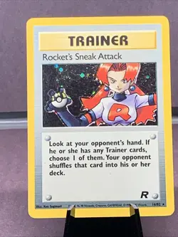 Pokemon TCG Rocket’s Sneak Attack Holo Rare 16/82 Team Rocket WOTC VTG 2000 - Image 1