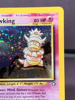 Pokemon TCG Slowking Neo Genesis 14/111 Unlimited Holo Rare VTG WOTC 2000 Swirl - Image 3