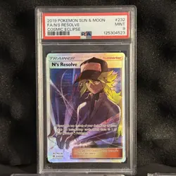Pokemon N's Resolve Cosmic Eclipse Full Art #232 PSA 9 Mint - Image 1