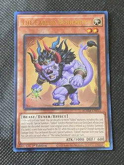 YuGiOh! - The Fabled Behilmoth BLMM-EN012 Ultra Rare 1st Edition Near Mint - Image 1