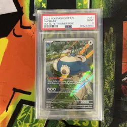 2023 Pokemon SVP EN Snorlax 151 Elite Trainer Box Promo PSA 9 - Image 1