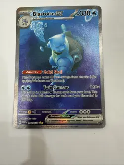 Pokemon Blastoise 151 EX 200/65 SIR Special Illustration Rare NM - Image 2