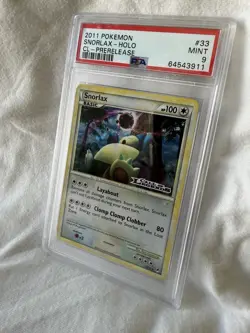 Pokemon Snorlax Holo Prerelease Promo Call of Legends PSA 9 33/95 English - Image 1