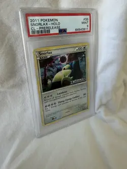 Pokemon Snorlax Holo Prerelease Promo Call of Legends PSA 9 33/95 English - Image 2
