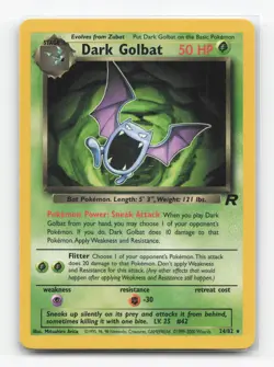 Pokemon TCG - Dark Golbat 24/82 Moderately Played Rare Team Rocket Unlimited - Image 1