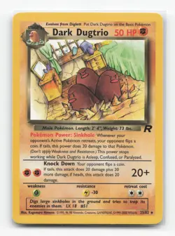 Pokemon TCG - Dark Dugtrio 23/82 Lightly Played Rare Team Rocket Unlimited - Image 1