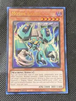 YuGiOh! - Motor Kaiser BLMM-EN028 Ultra Rare 1st Edition Near Mint - Image 1