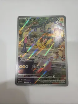 Pokemon Pikachu 173/165 Scarlet & Violet 151 Illustration Rare Full Art - Image 4
