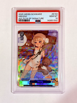Weiss Schwarz Azur Lane 2 - Grozny SP Signed Gold Signature PSA 10 ENG POP 1 - Image 1