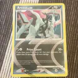 Arceus Holo Rare AR1 Arceus Pokemon TCG 70HP Prize Count 2009 Basic Card - Image 1