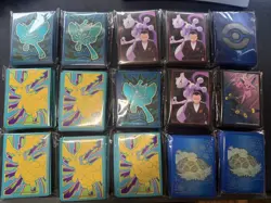 Pokemon Card Sleeves Bundle – 8 Sealed Packs x 65 Sleeves - ETB / UPC - Image 1