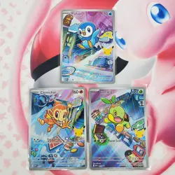 Piplup 042 + Chimchar 041 + Turtwig 040 - First Partner Pokemon Cards - #L348 - Image 1