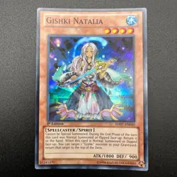 YuGiOh Gishki Natalia HA07-EN040 Super Rare 1st Edition NM - Image 1