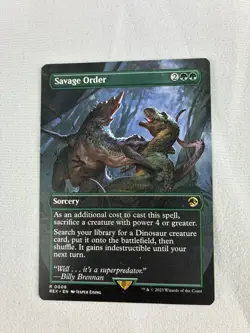 Savage Order Borderless Card Universes Beyond: Jurassic World Collection - Image 1
