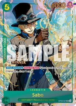 Sabo - OP09-027 (3rd Anniversary Winner) [OP-PR - OP09-027] - NM [Foil] TCG O... - Image 1