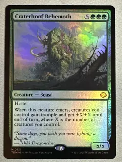 MTG / Craterhoof Behemoth / TDM / #138 / FOIL / Mythic / NM - Image 1
