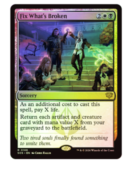 Fix What's Broken - Foil Secrets of Strixhaven MTG - Image 1