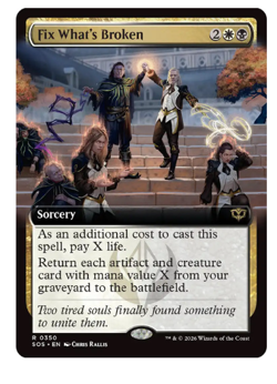 Fix What's Broken - Extended Art Secrets of Strixhaven MTG - Image 1