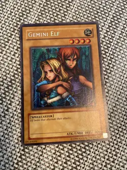 Yugioh - Gemini Elf LON-000 SECRET NM X1 - Image 1