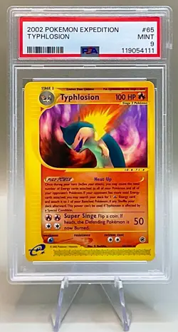 Pokemon Typhlosion #65/165 Non-Holo Rare - 2002 Expedition Set - PSA 9 (MINT)! - Image 1