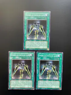 Yugioh Swords Of Concealing Light SD5-EN031 1st Edition Common LP/MP X3 - Image 1