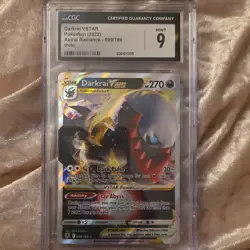 Darkrai VSTAR 099/189 Astral Radiance Ultra Rare Holo CGC 9 Pokemon TCG - Image 1