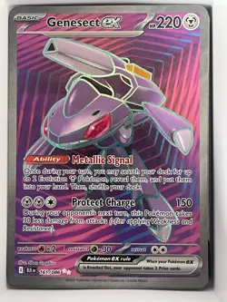 Genesect ex - 161/086 161/086 Holo Ultra Rare SV: Black Bolt Pokemon NM - Image 1