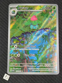 Ivysaur 167/165 - Scarlet Violet 151 Illustration Rare English Pokemon TCG NM - Image 1