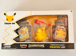 Pokemon TCG Celebrations Pikachu VMAX 25th Ann Premium Figure Collection Sealed - Image 2
