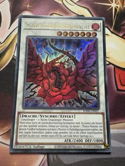 Yugioh! Schwarzer Rosendrache Ultra Rare - RA04-DE057 1. Auflage - Deutsch - Image 1