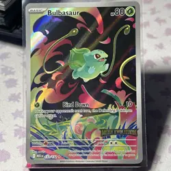 Bulbasaur 133/132 Mega Evolutions Illustration Rare Pokemon TCG English - Image 1