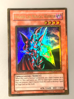 yugioh BREAKER THE MAGICAL WARRIOR GLD1-EN014 Gold near mint - Image 1