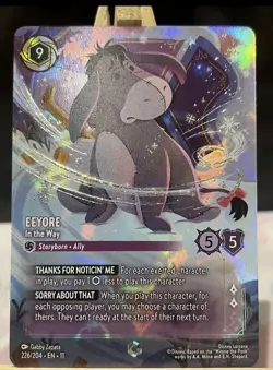 Eeyore in the way Enchanted Disney Lorcana Winterspell 226/204 -EN - Image 1