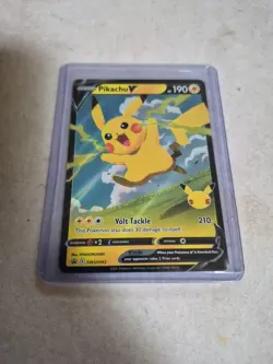 Pikachu V SWSH143 SWSH: Sword & Shield Promo Cards Holo NM - Image 1