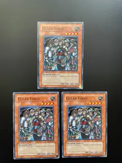 Yugioh Exiled Force SD5-EN010 1st Edition Common Damaged X3 - Image 1