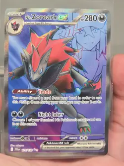 N's Zoroark ex 175/159 Ultra Rare Journey Together Pokemon Card - Image 1