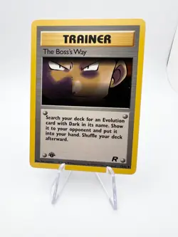 The Boss's Way First Edition 73/82 Pokemon Card 2000 Team Rocket LP - Image 3