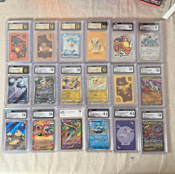 Pokemon GEM MINT / PRISTINE Slab Lot 🔥 42 Cards Charizard, SAR, Eevee - Image 2