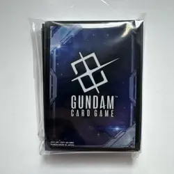 Gundam Card Game Official Card Sleeves (70) EX Space Black Bandai Card Fest - Image 1