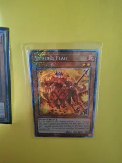 X2-YuGiOh TCG Quarter Century Secret + Platinum Rare Nemeses Flag RA03-EN024 N.M - Image 3