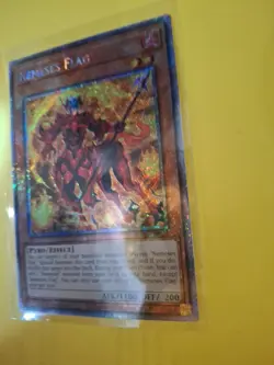 X2-YuGiOh TCG Quarter Century Secret + Platinum Rare Nemeses Flag RA03-EN024 N.M - Image 4